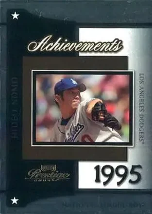 2004 Playoff Prestige - Achievements #A-1 - Hideo Nomo - Los Angeles Dodgers
