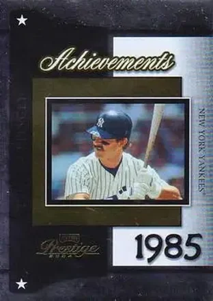 2004 Playoff Prestige - Achievements #A-2 - Don Mattingly - New York Yankees