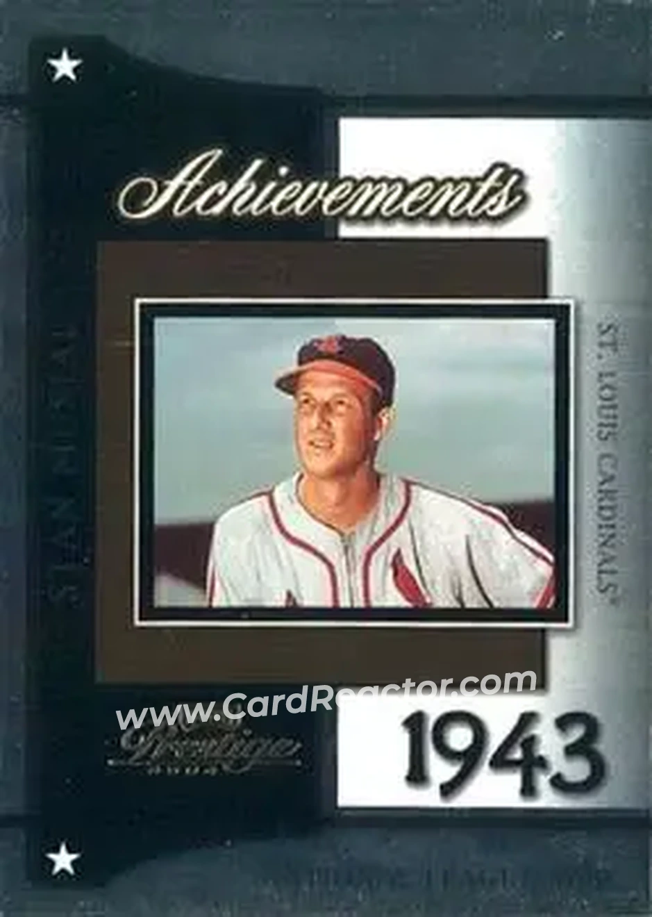 2004 Playoff Prestige - Achievements #A-5 - Stan Musial - St. Louis Cardinals - Front