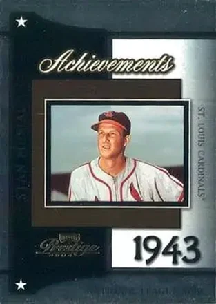 2004 Playoff Prestige - Achievements #A-5 - Stan Musial - St. Louis Cardinals
