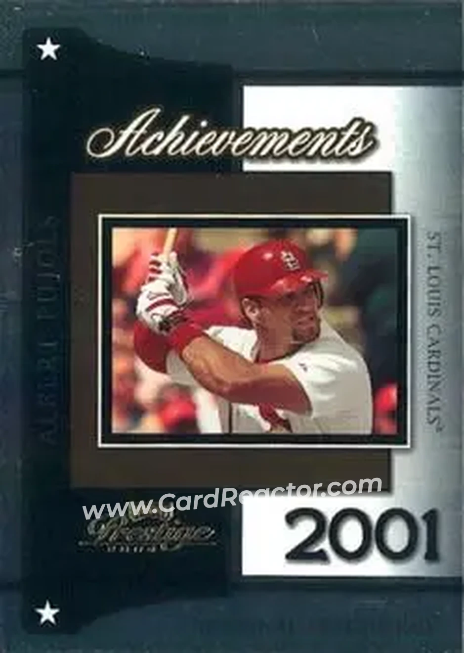 2004 Playoff Prestige - Achievements #A-8 - Albert Pujols - St. Louis Cardinals - Front