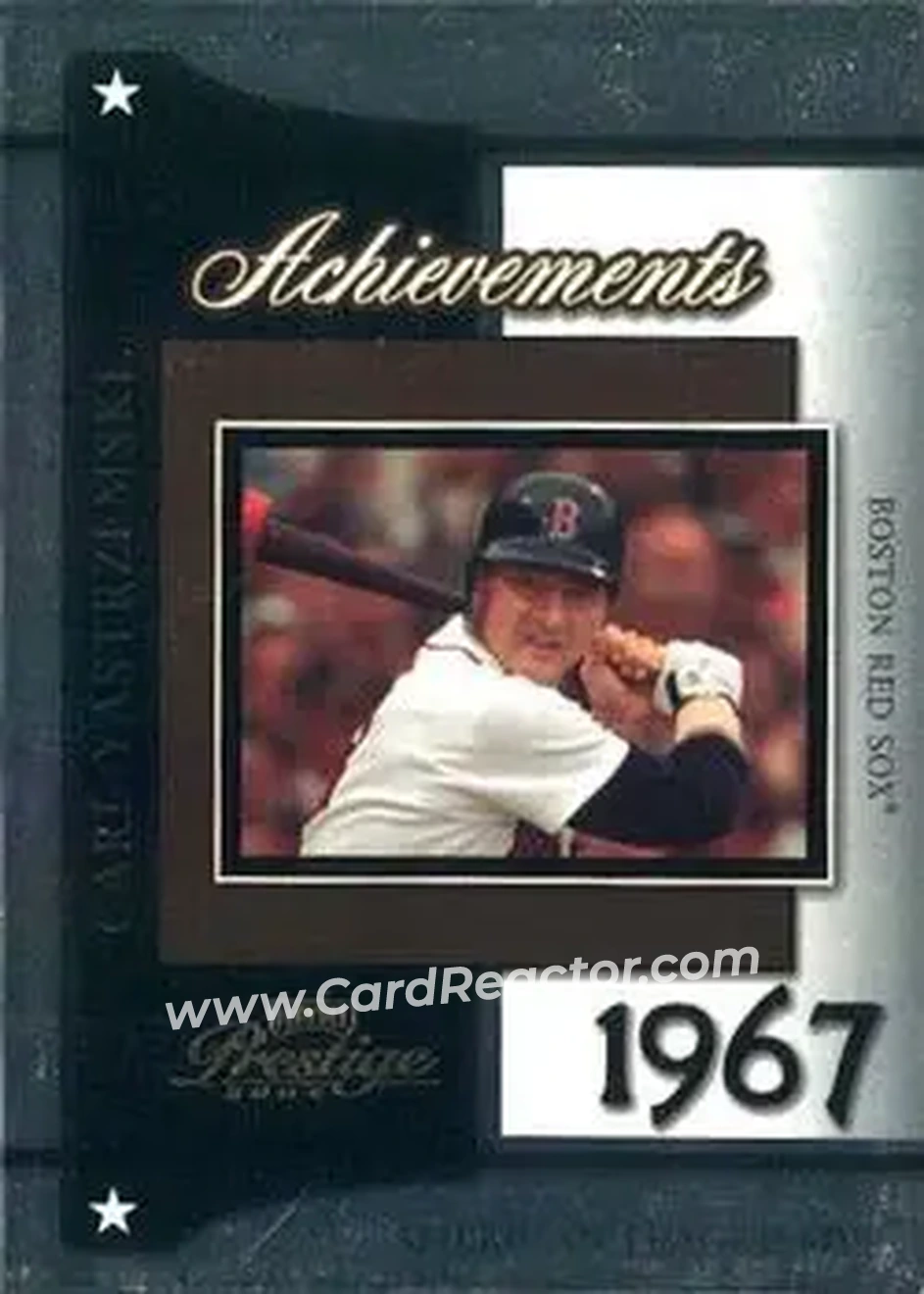 2004 Playoff Prestige - Achievements #A-11 - Carl Yastrzemski - Boston Red Sox - Front