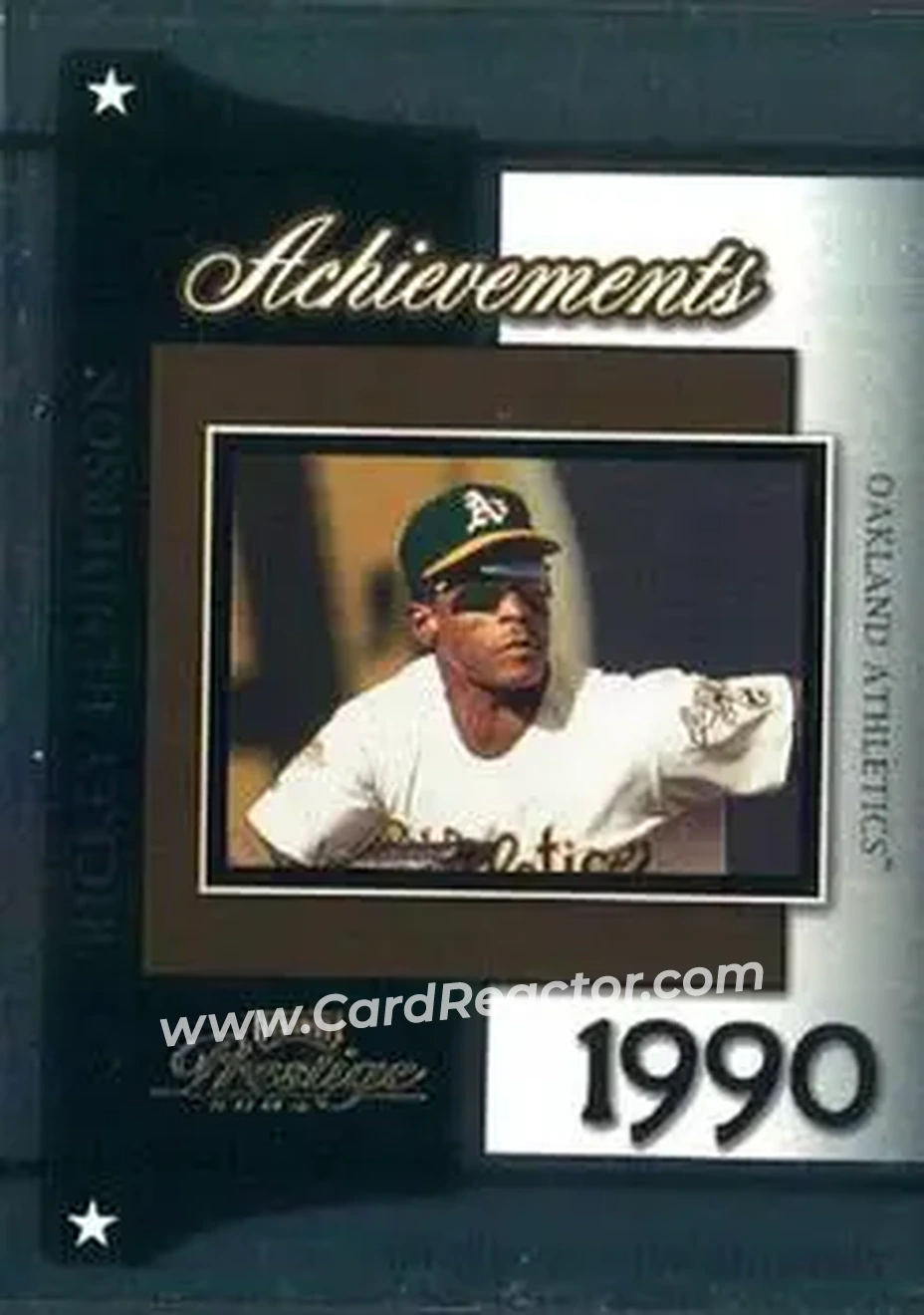 2004 Playoff Prestige - Achievements #A-12 - Rickey Henderson - Oakland Athletics - Front