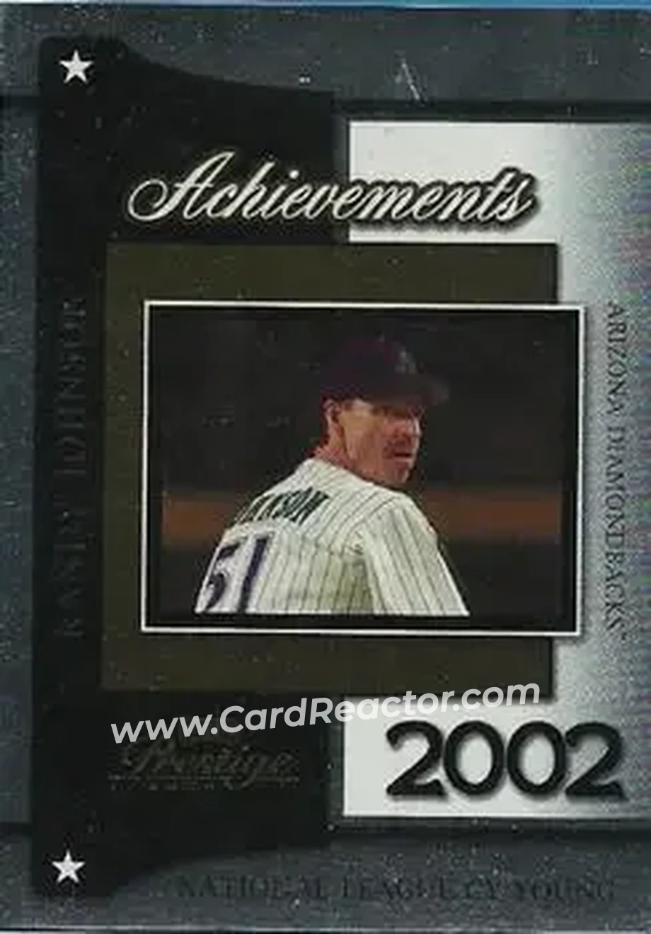 2004 Playoff Prestige - Achievements #A-14 - Randy Johnson - Arizona Diamondbacks - Front