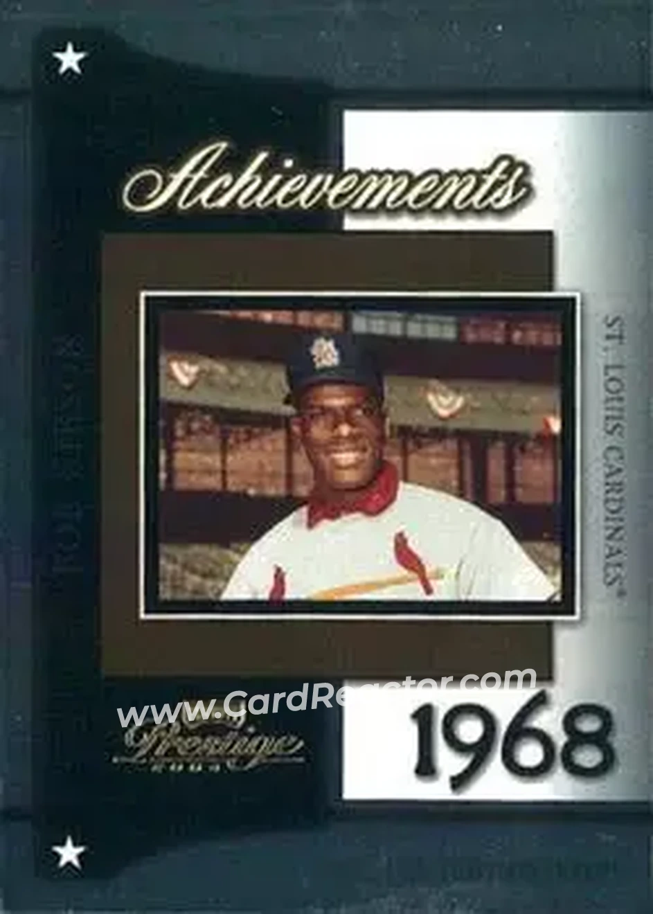 2004 Playoff Prestige - Achievements #A-15 - Bob Gibson - St. Louis Cardinals - Front