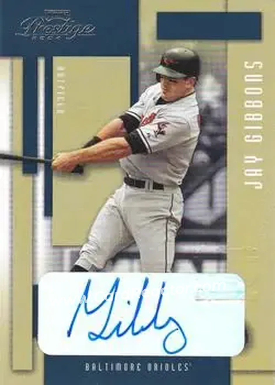 2004 Playoff Prestige - Autographs #25 - Jay Gibbons - Baltimore Orioles - Front