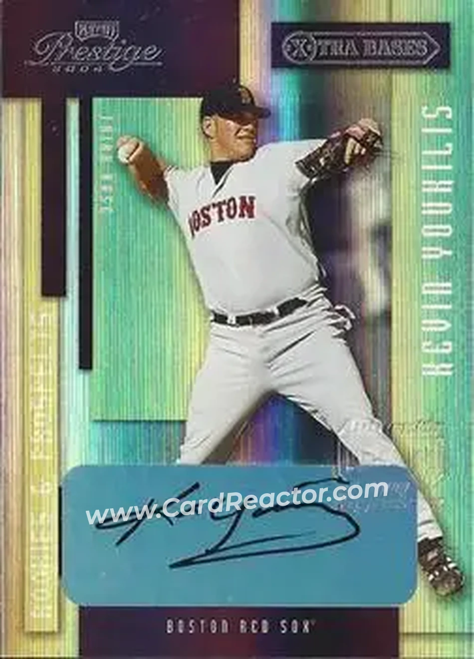 2004 Playoff Prestige - Autographs #32 - Kevin Youkilis - Boston Red Sox - Front