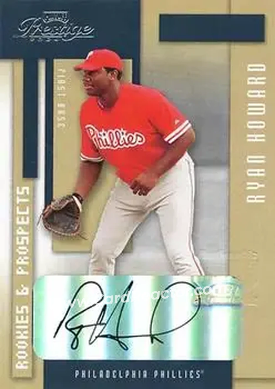 2004 Playoff Prestige - Autographs #146 - Ryan Howard - Philadelphia Phillies - Front 2004 Playoff Prestige - Autographs #146 - Ryan Howard - Philadelphia Phillies - Front