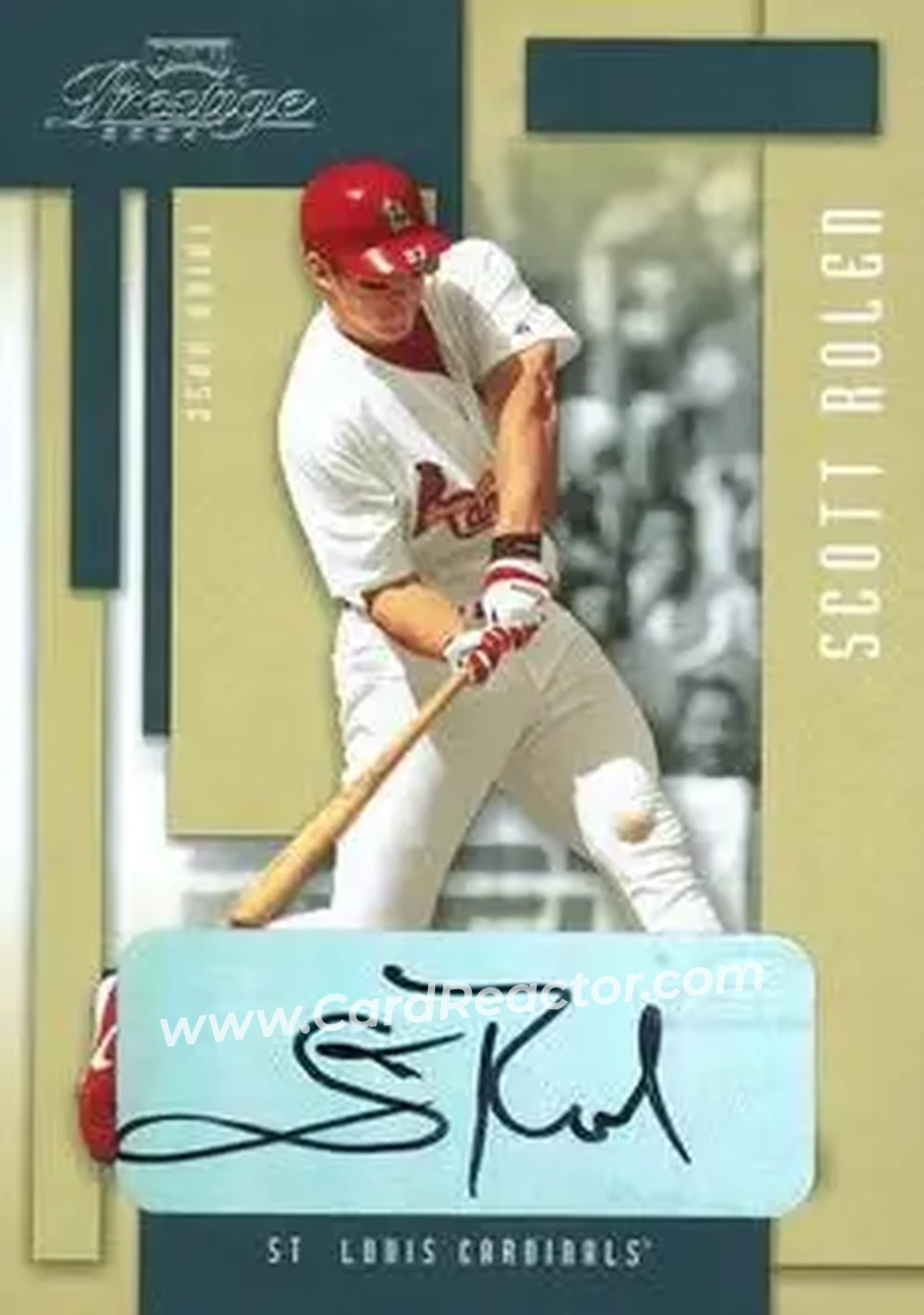 2004 Playoff Prestige - Autographs #156 - Scott Rolen - St. Louis Cardinals - Front