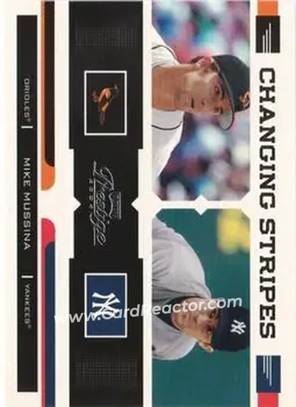 2004 Playoff Prestige - Changing Stripes #CS-2 - Mike Mussina - Front 2004 Playoff Prestige - Changing Stripes #CS-2 - Mike Mussina - Front