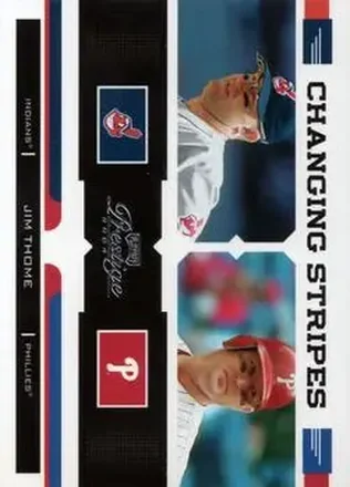 2004 Playoff Prestige - Changing Stripes #CS-3 - Jim Thome