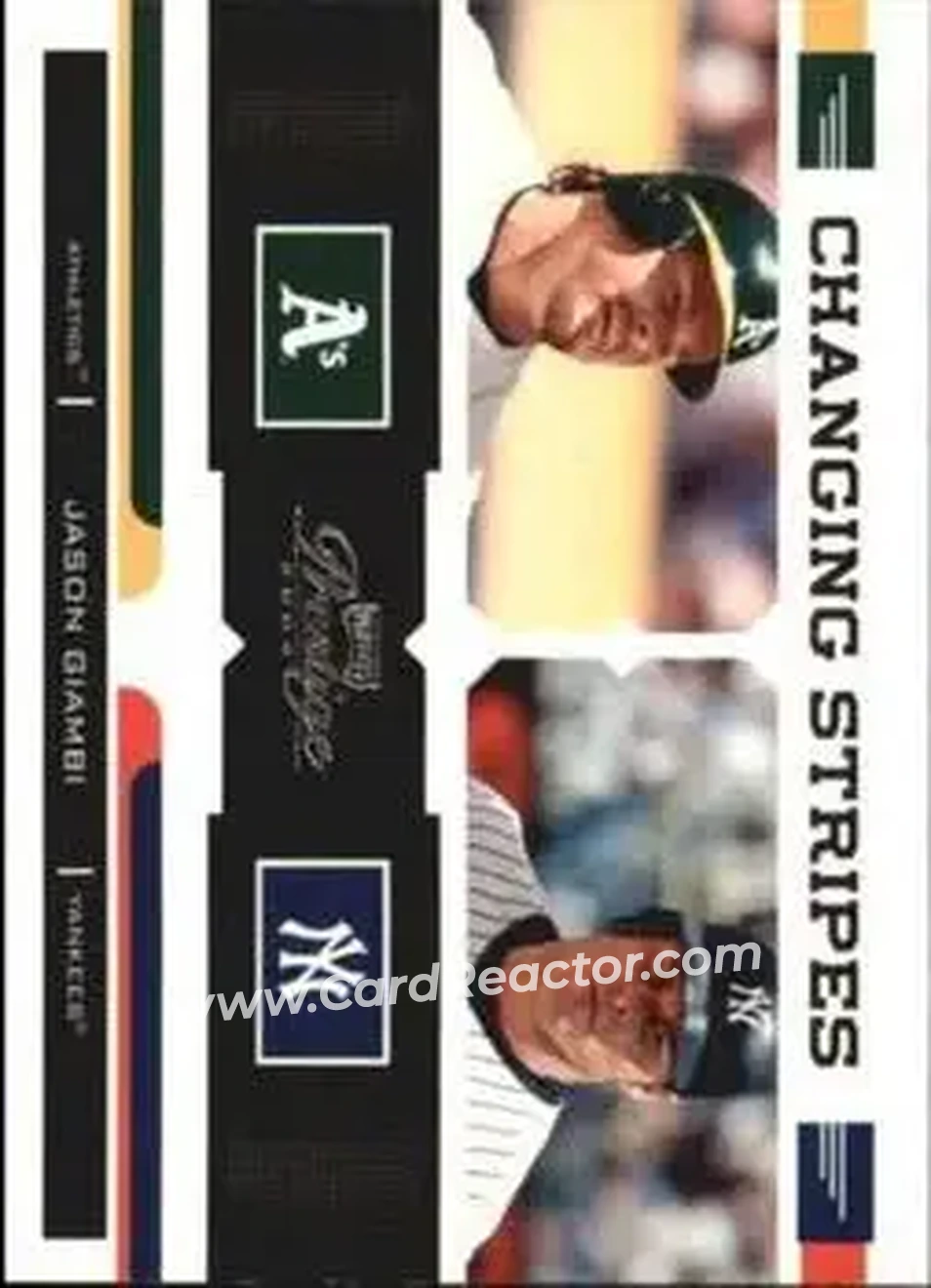2004 Playoff Prestige - Changing Stripes #CS-6 - Jason Giambi - Front