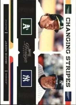 2004 Playoff Prestige - Changing Stripes #CS-6 - Jason Giambi