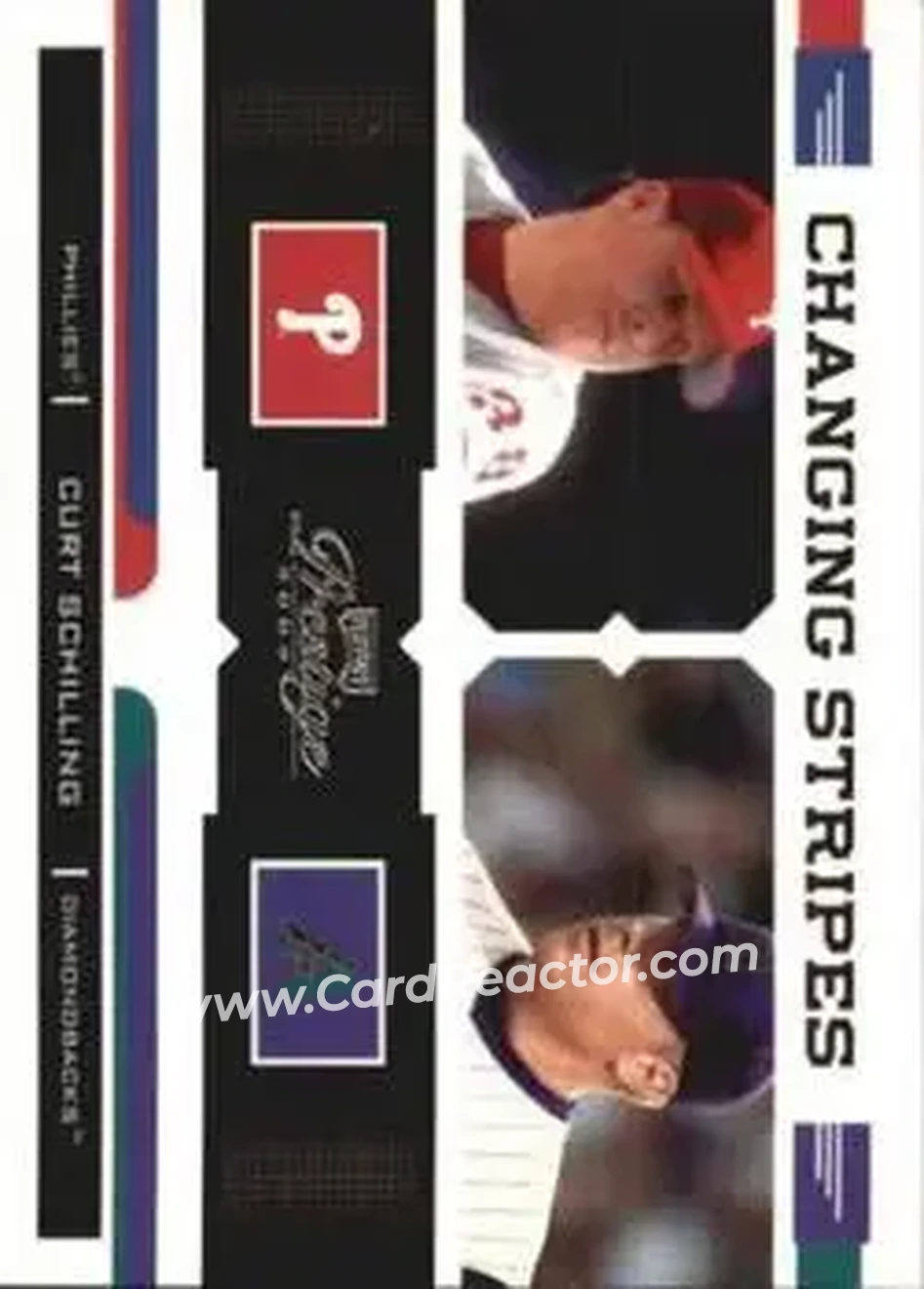 2004 Playoff Prestige - Changing Stripes #CS-9 - Curt Schilling - Front 2004 Playoff Prestige - Changing Stripes #CS-9 - Curt Schilling - Front