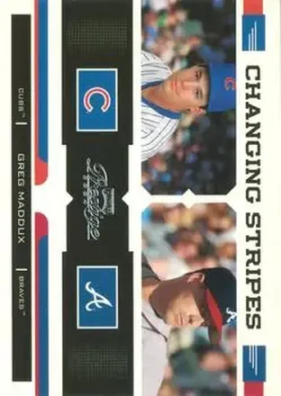 2004 Playoff Prestige - Changing Stripes #CS-11 - Greg Maddux