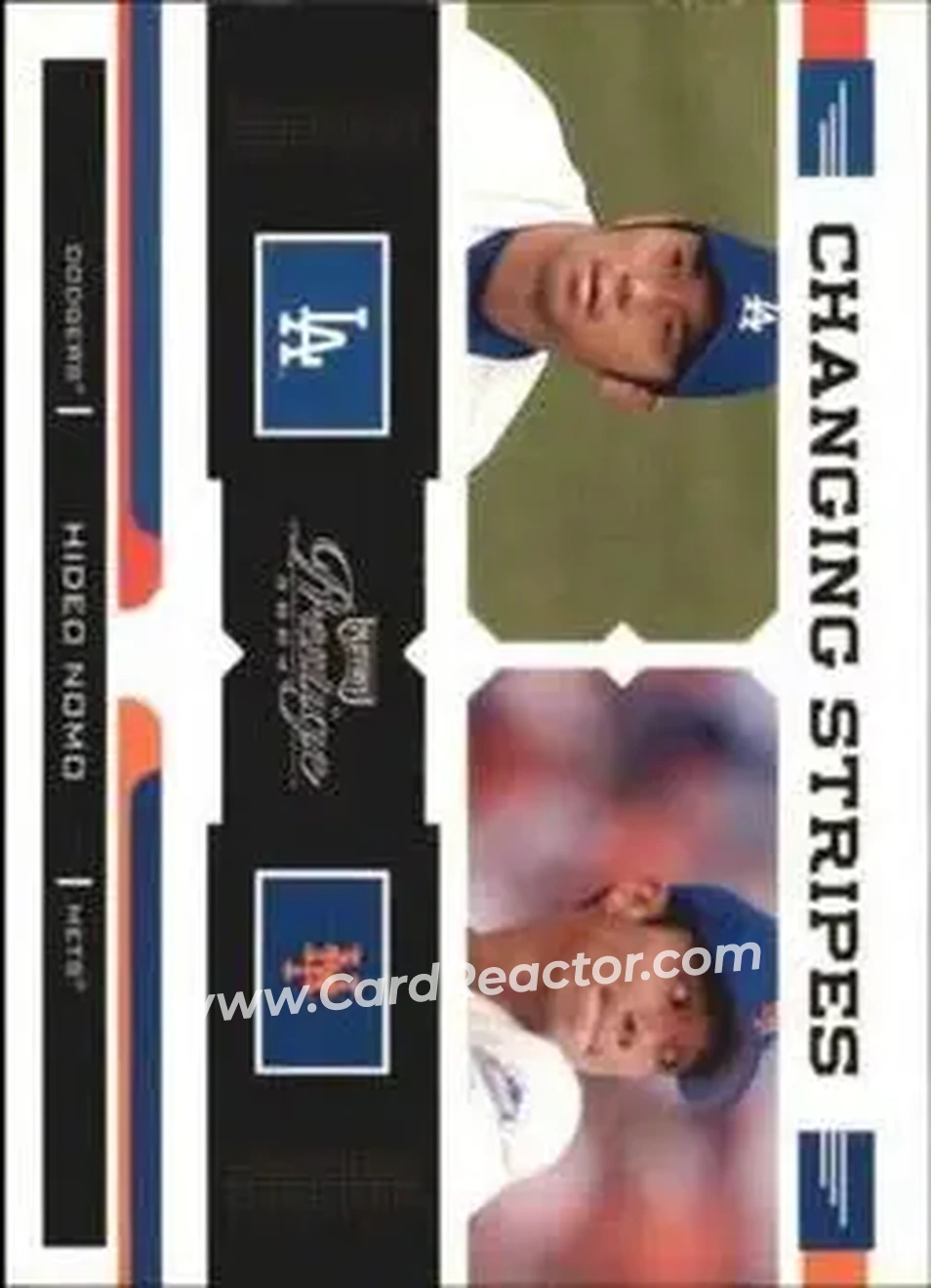 2004 Playoff Prestige - Changing Stripes #CS-13 - Hideo Nomo - Front