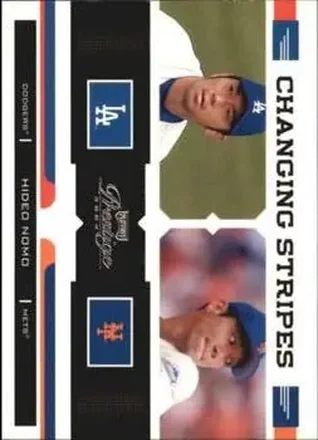 2004 Playoff Prestige - Changing Stripes #CS-13 - Hideo Nomo