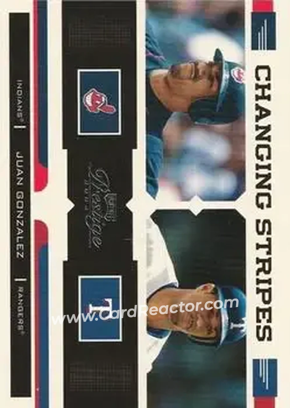 2004 Playoff Prestige - Changing Stripes #CS-15 - Juan Gonzalez - Front
