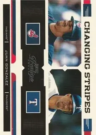 2004 Playoff Prestige - Changing Stripes #CS-15 - Juan Gonzalez
