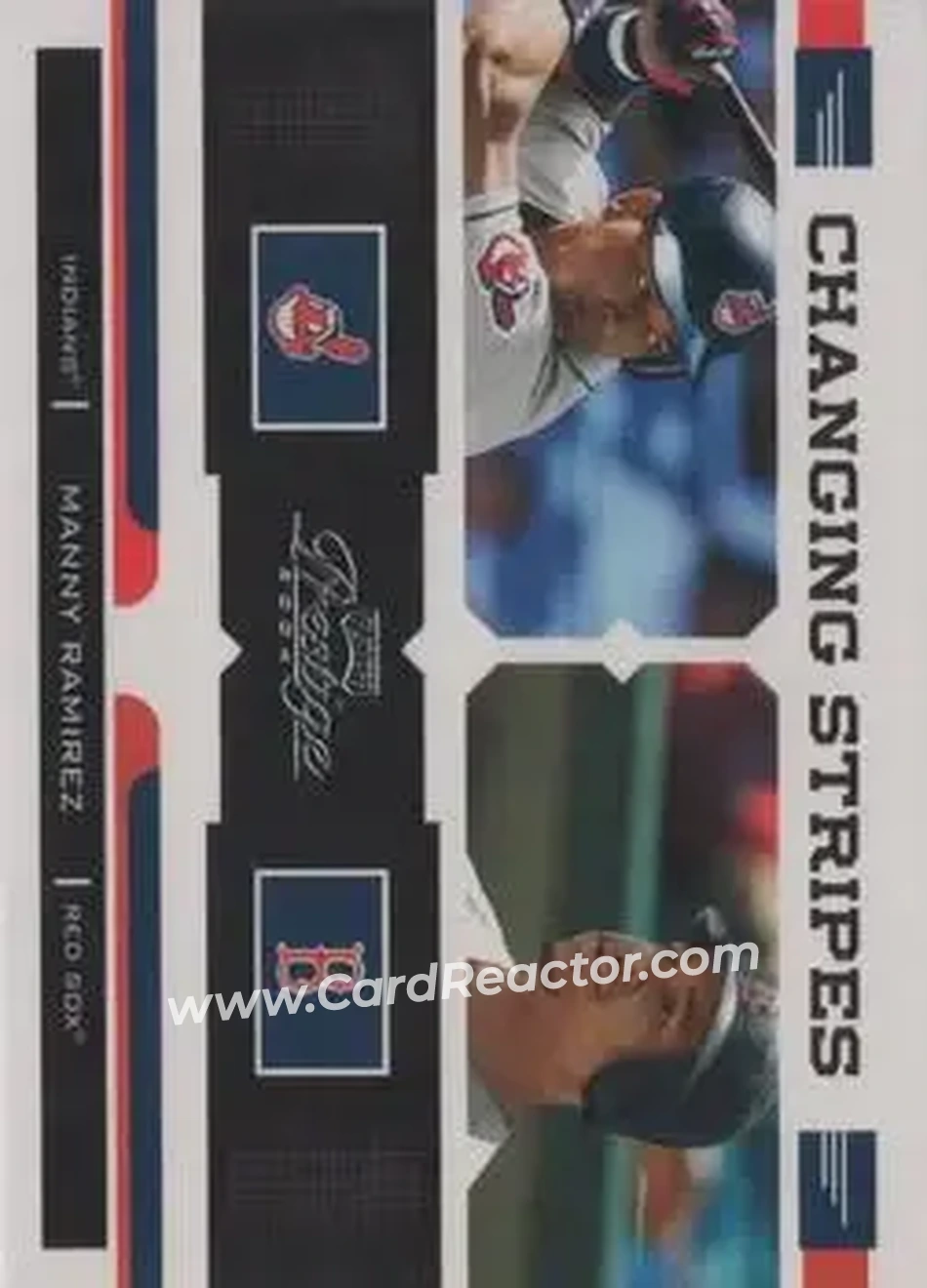 2004 Playoff Prestige - Changing Stripes #CS-16 - Manny Ramirez - Front
