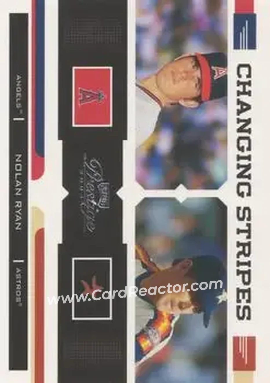 2004 Playoff Prestige - Changing Stripes #CS-18 - Nolan Ryan - Front