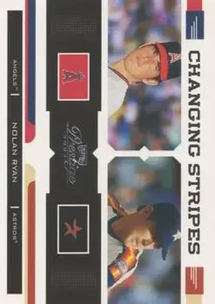 2004 Playoff Prestige - Changing Stripes #CS-18 - Nolan Ryan