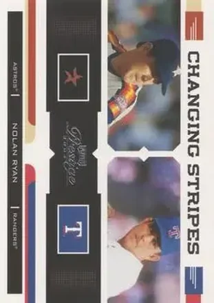 2004 Playoff Prestige - Changing Stripes #CS-19 - Nolan Ryan