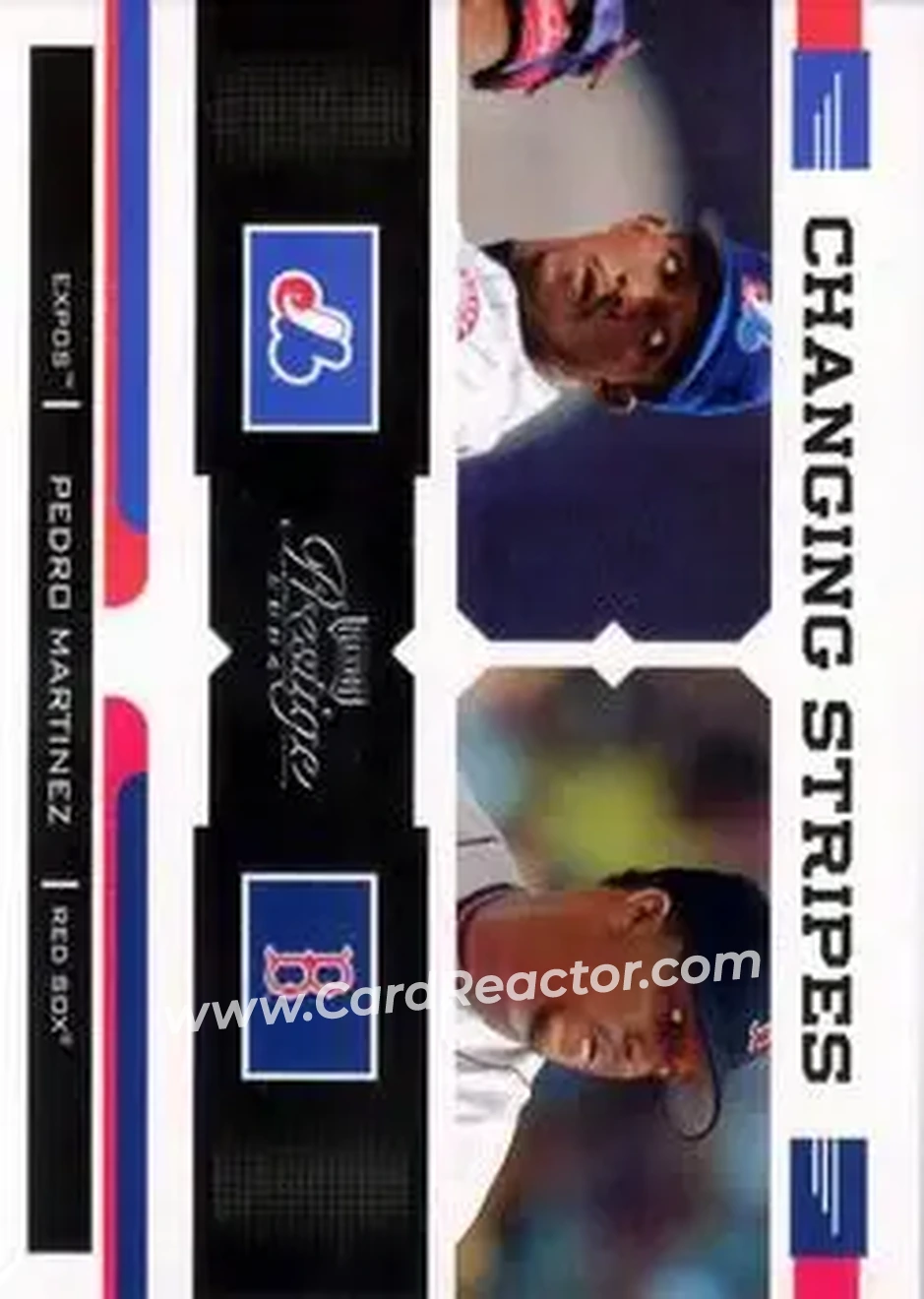 2004 Playoff Prestige - Changing Stripes #CS-20 - Pedro Martinez - Front