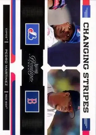 2004 Playoff Prestige - Changing Stripes #CS-20 - Pedro Martinez