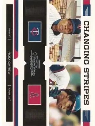2004 Playoff Prestige - Changing Stripes #CS-23 - Rod Carew