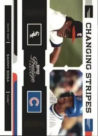 2004 Playoff Prestige - Changing Stripes #CS-25 - Sammy Sosa