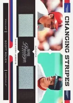 2004 Playoff Prestige - Changing Stripes Dual Jersey #CS-5 - Scott Rolen