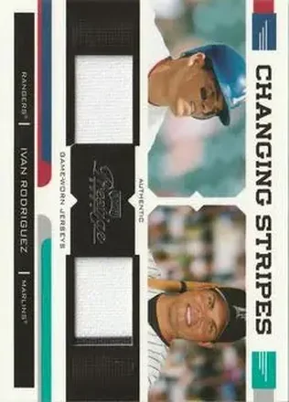 2004 Playoff Prestige - Changing Stripes Dual Jersey #CS-14 - Ivan Rodriguez