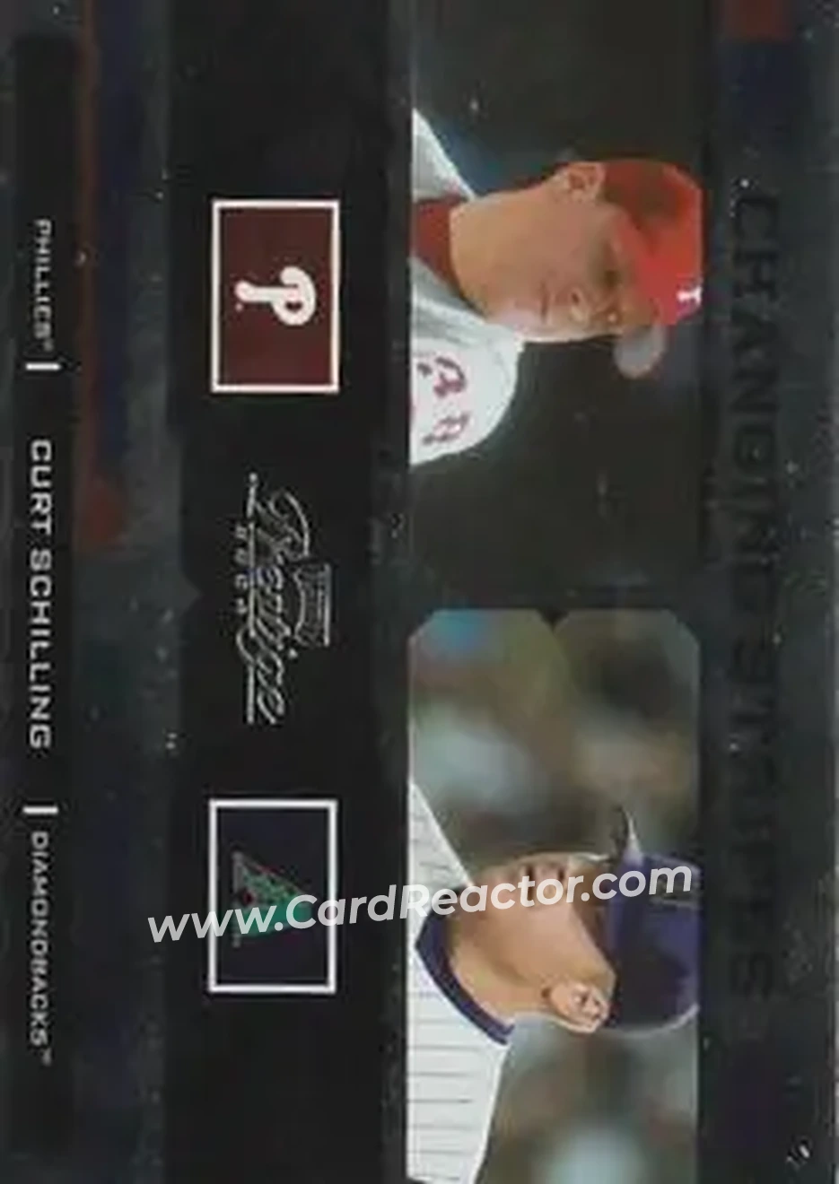 2004 Playoff Prestige - Changing Stripes Foil #CS-9 - Curt Schilling - Front 2004 Playoff Prestige - Changing Stripes Foil #CS-9 - Curt Schilling - Front