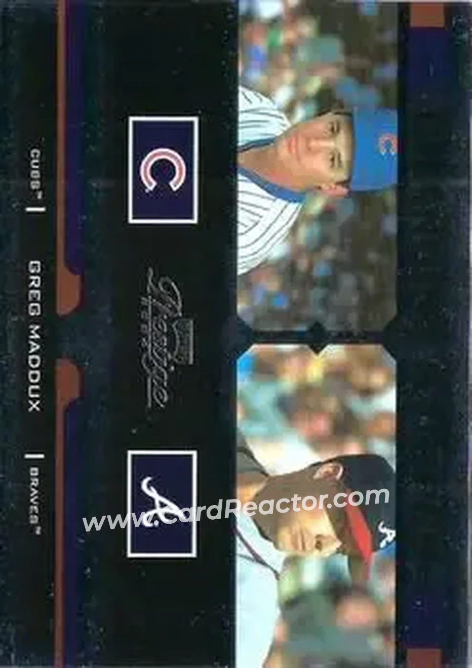 2004 Playoff Prestige - Changing Stripes Foil #CS-11 - Greg Maddux - Front 2004 Playoff Prestige - Changing Stripes Foil #CS-11 - Greg Maddux - Front