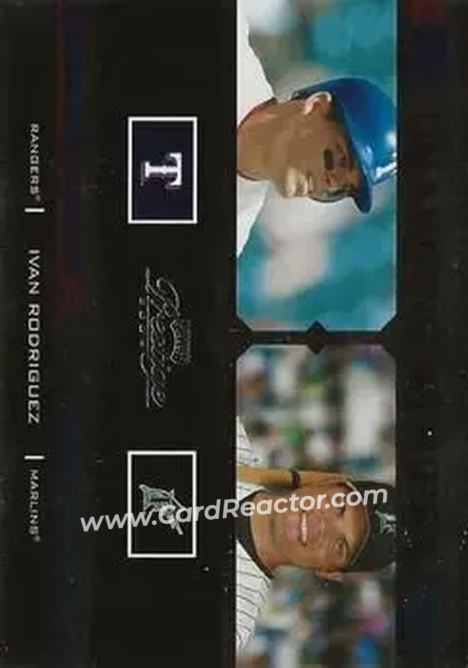 2004 Playoff Prestige - Changing Stripes Foil #CS-14 - Ivan Rodriguez - Front 2004 Playoff Prestige - Changing Stripes Foil #CS-14 - Ivan Rodriguez - Front