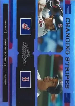 2004 Playoff Prestige - Changing Stripes Holo-Foil #CS-16 - Manny Ramirez