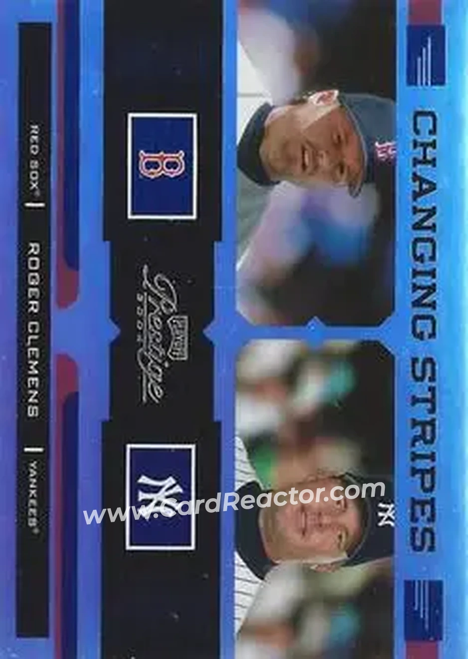 2004 Playoff Prestige - Changing Stripes Holo-Foil #CS-24 - Roger Clemens - Front