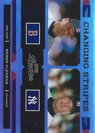 2004 Playoff Prestige - Changing Stripes Holo-Foil #CS-24 - Roger Clemens