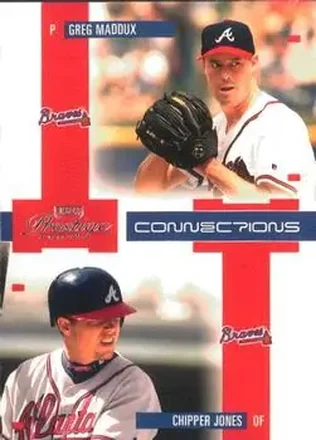 2004 Playoff Prestige #C-2 Connections Greg Maddux - Chipper Jones