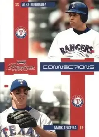 2004 Playoff Prestige #C-6 Connections Alex Rodriguez - Mark Teixeira