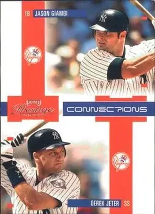 2004 Playoff Prestige - Connections #C-9 - Derek Jeter - Jason Giambi - New York Yankees