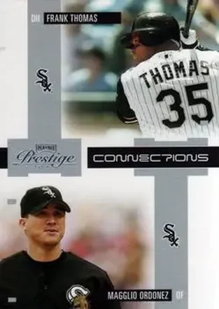 2004 Playoff Prestige - Connections #C-13 - Frank Thomas - Magglio Ordonez - Chicago White Sox