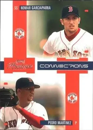 2004 Playoff Prestige - Connections #C-14 - Nomar Garciaparra - Pedro Martinez - Boston Red Sox
