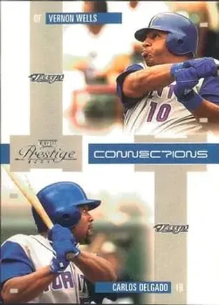 2004 Playoff Prestige - Connections #C-15 - Carlos Delgado - Vernon Wells - Toronto Blue Jays