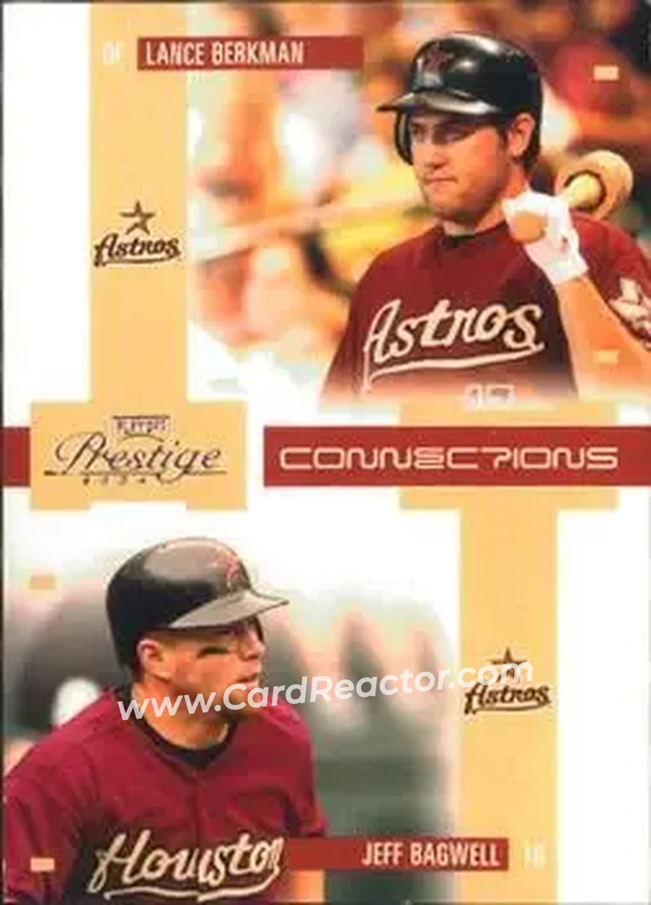 2004 Playoff Prestige - Connections #C-17 - Jeff Bagwell - Lance Berkman - Houston Astros - Front