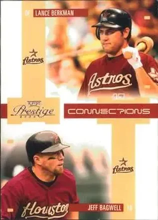 2004 Playoff Prestige - Connections #C-17 - Jeff Bagwell - Lance Berkman - Houston Astros