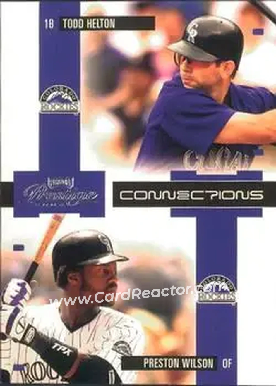 2004 Playoff Prestige - Connections #C-19 - Todd Helton - Preston Wilson - Colorado Rockies - Front