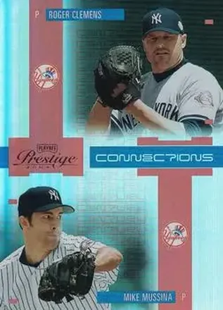 2004 Playoff Prestige - Connections Century Holo-Foil #C-10 - Roger Clemens - Mike Mussina - New York Yankees