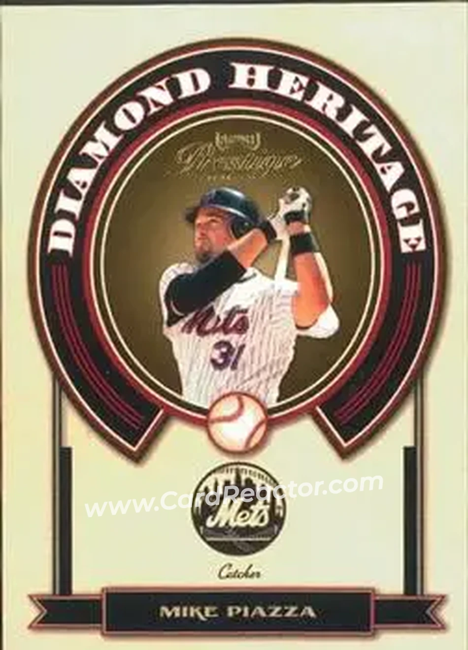 2004 Playoff Prestige - Diamond Heritage #DH-1 - Mike Piazza - New York Mets - Front